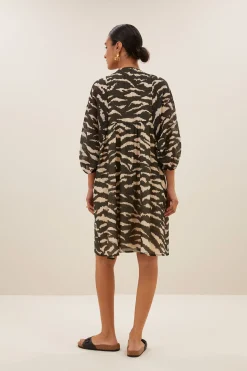 By bar philou zebra dress | black zebra print^ Kleider