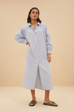 By bar pin stripe shirt dress | indi grey^ Kleider