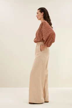 By bar randy lurex stripe pants | copper lurex stripe^ Hosen