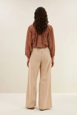 By bar randy lurex stripe pants | copper lurex stripe^ Hosen