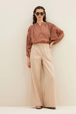 By bar randy lurex stripe pants | copper lurex stripe^ Hosen