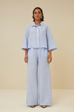 By bar randy pinstripe pant | sky blue^ Hosen