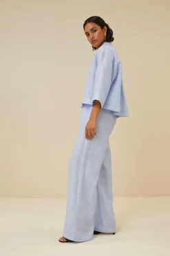 By bar randy pinstripe pant | sky blue^ Hosen