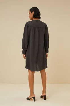 By bar resa linen dress | jet black^ Kleider