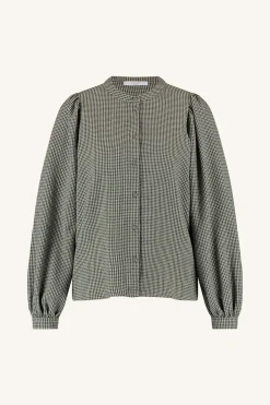By bar rikki small check blouse | small check^ Blusen