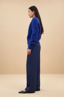 By bar robyn blue cheetah pants | blue cheetah print^ Hosen