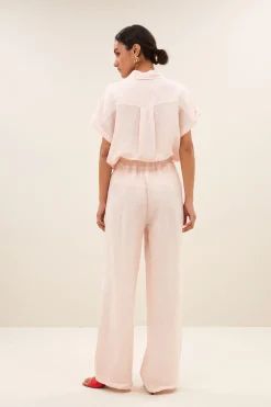 By bar robyn linen pants | cipria pink^ Hosen