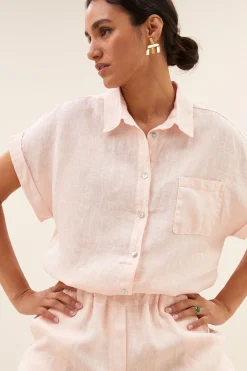 By bar robyn linen pants | cipria pink^ Hosen