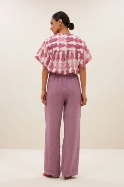 By bar robyn linen pants | lavender^ Hosen