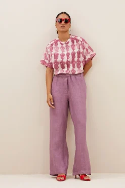 By bar robyn linen pants | lavender^ Hosen