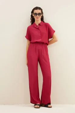 By bar robyn viscose pants | cerise^ Hosen