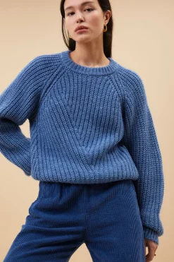 By bar ro pullover | steel blue^ Strick
