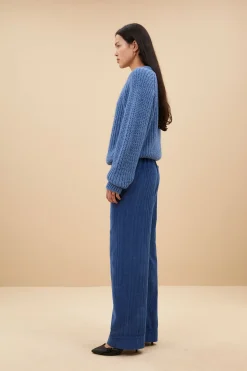 By bar ro pullover | steel blue^ Strick