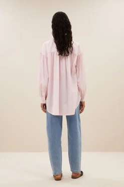By bar sarah pink pinstripe blouse | pink pin stripe^ Blusen
