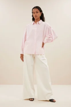 By bar sarah pink pinstripe blouse | pink pin stripe^ Blusen