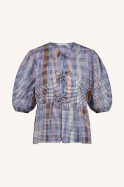 By bar serena check blouse | grid print^ Blusen