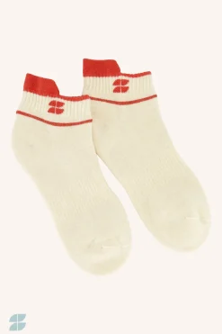 By bar short logo socks | poppy red^ Socken