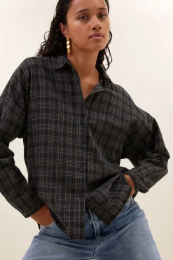 By bar small check blouse |^ Blusen