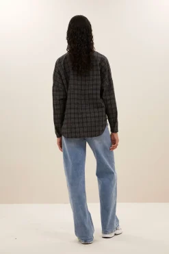 By bar small check blouse |^ Blusen