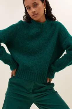 By bar sonny bulky pullover | peacock green^ Strick