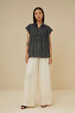 By bar stevie paper blouse | paper print^ Blusen