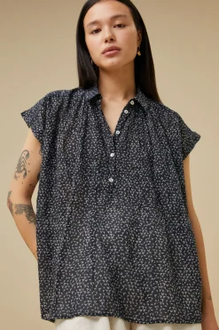 By bar stevie paper blouse | paper print^ Blusen