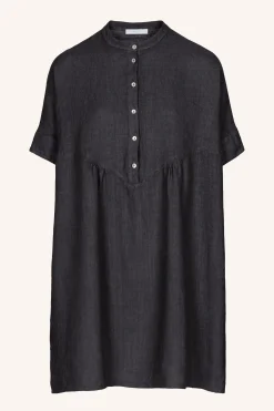 By bar tais linen dress | jet black^ Kleider