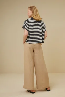 By bar tammie slub stripe top | jet black^ Tops & Shirts