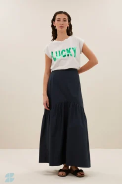By bar thelma lucky top | light grey melee^ Tops & Shirts