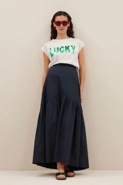 By bar thelma lucky top | light grey melee^ Tops & Shirts