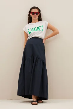 By bar thelma lucky top | light grey melee^ Tops & Shirts