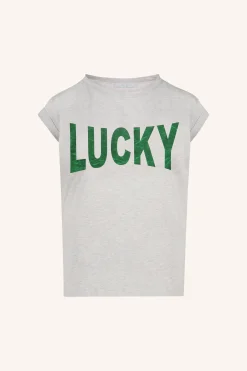 By bar thelma lucky top | light grey melee^ Tops & Shirts
