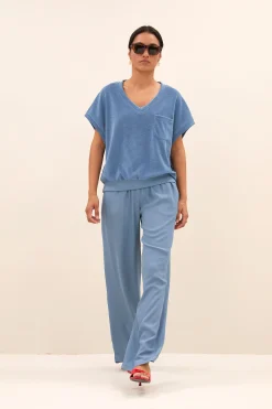 By bar tyler slub top | blue stone^ Tops & Shirts