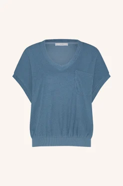 By bar tyler slub top | blue stone^ Tops & Shirts