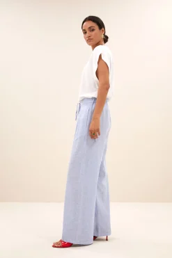 By bar uma pinstripe pants | sky blue^ Hosen