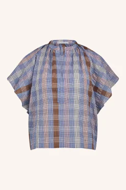 By bar vina check blouse | grid print^ Blusen