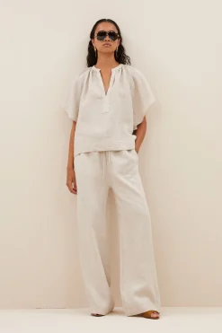 By bar vina linen blouse | linen^ Blusen