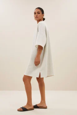 By bar willow sweat dress | light grey melee^ Kleider