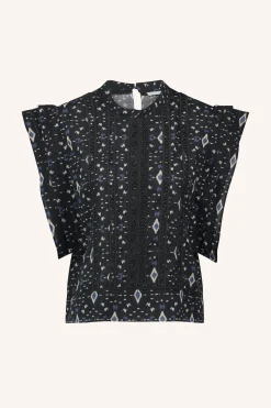 By bar xena midnight ikat blouse | midnight ikat^ Blusen