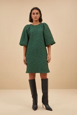 By bar zasu leo dress | green panter print^ Kleider